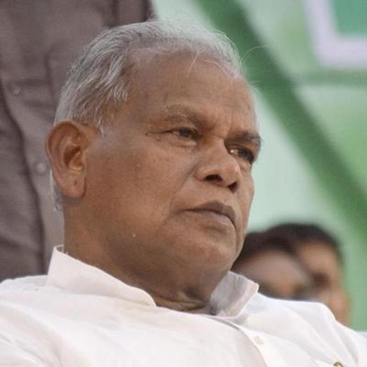 Former Bihar chief minister Jitan Ram Manjhi defended Samajwadi Party leader Azam Khan's remarks against BJP MP Rama Devi in Lok Sabha. (File Photo)