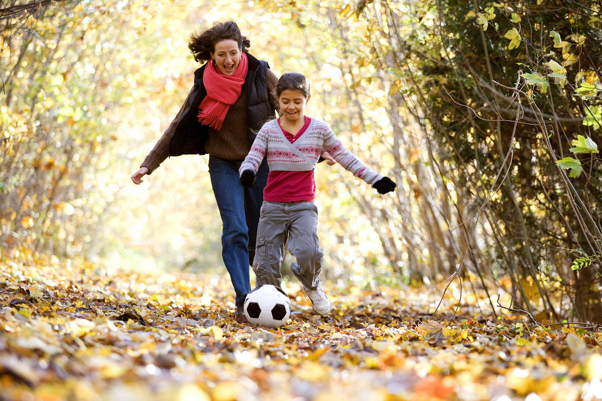 Outdoor activities are important for a child's well-being.