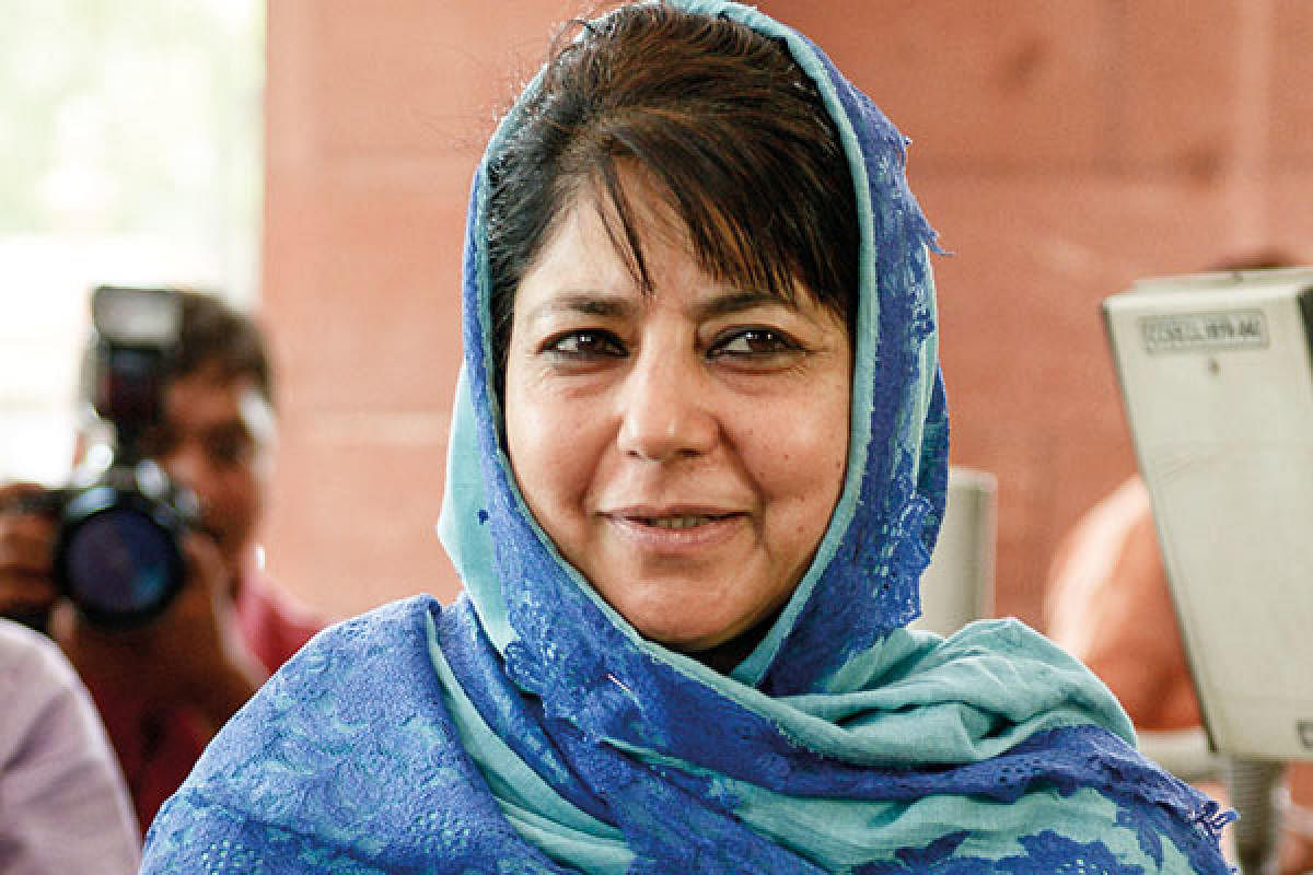  Jammu and Kashmir and PDP president Mehbooba Mufti (DH Photo)