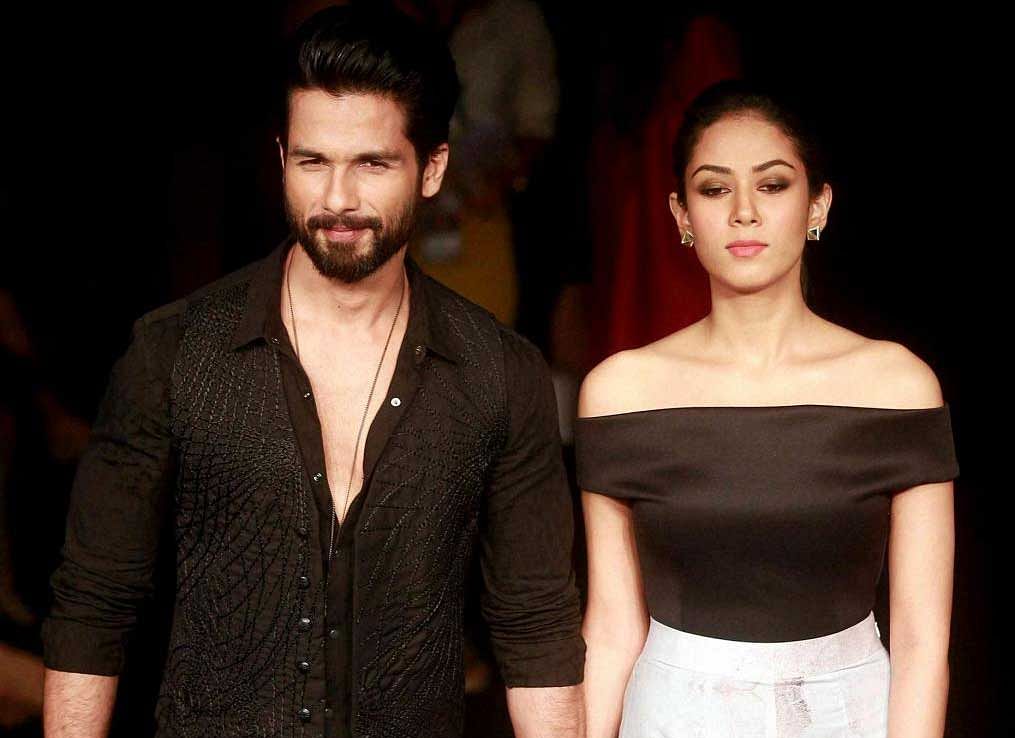 Actor Shahid Kapoor and wife Mira Rajput. (File Photo)