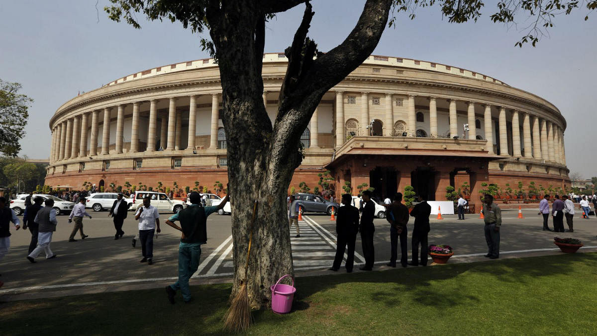 Parliament of India, New Delhi. (DH File Photo)