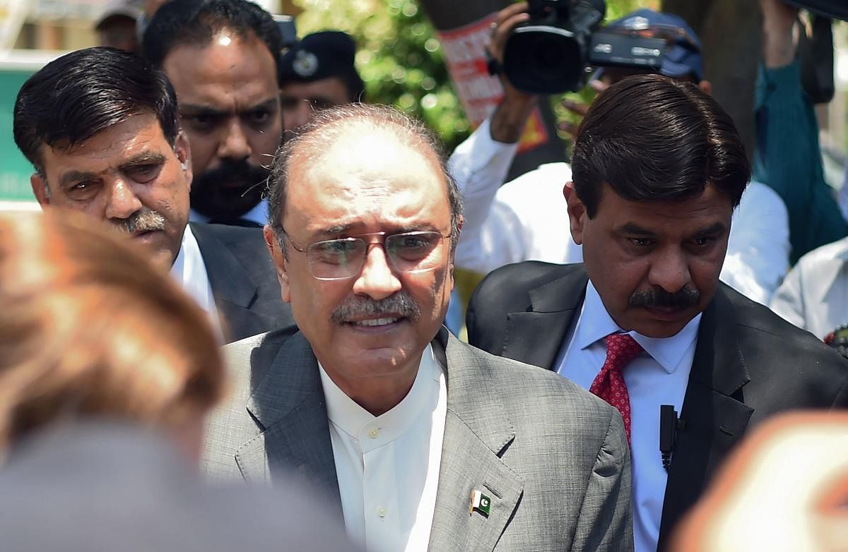 Former Pakistani President and the co-chairperson of Pakistan People's Party (PPP) Asif Ali Zardari (Photo AFP)