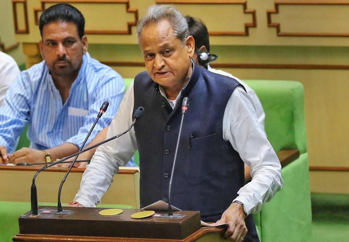 Rajasthan Chief Minister Ashok Gehlot stated that the government will probe "corruption" in BJP's health scheme. Photo credit: PTI