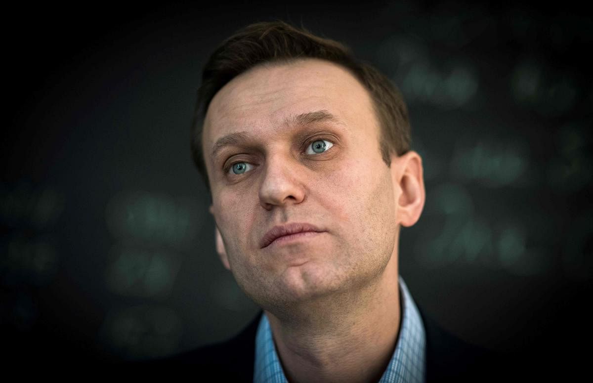 File photo of Russian opposition leader Alexei Navalny. (AFP)