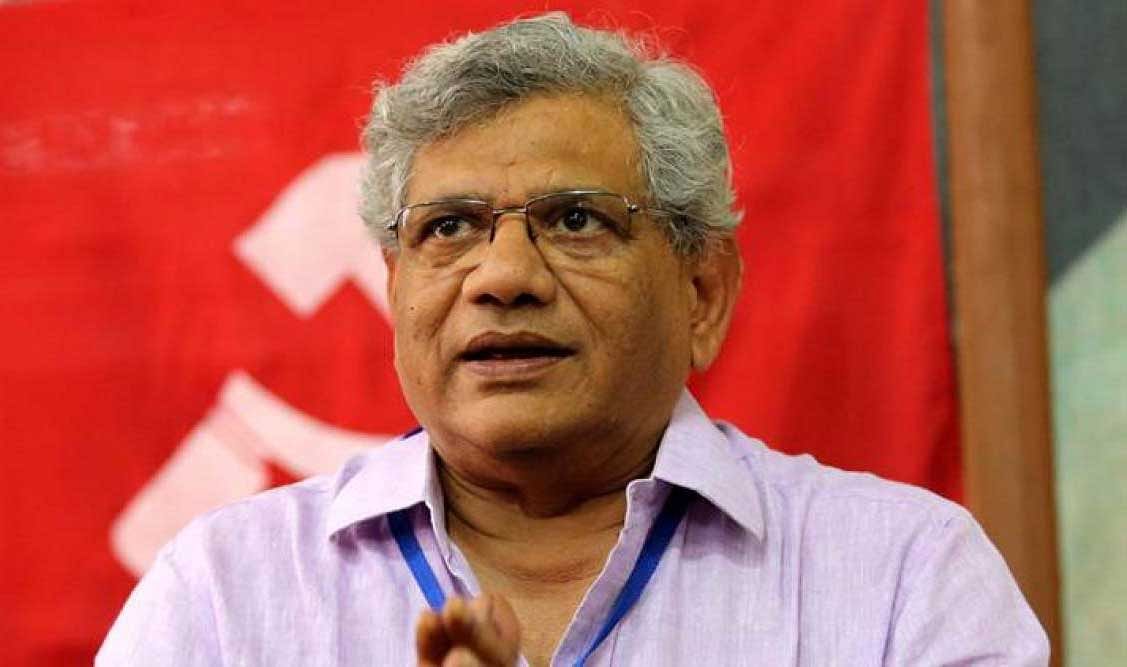 CPM leadership including general secretary Sitaram Yechury. File photo