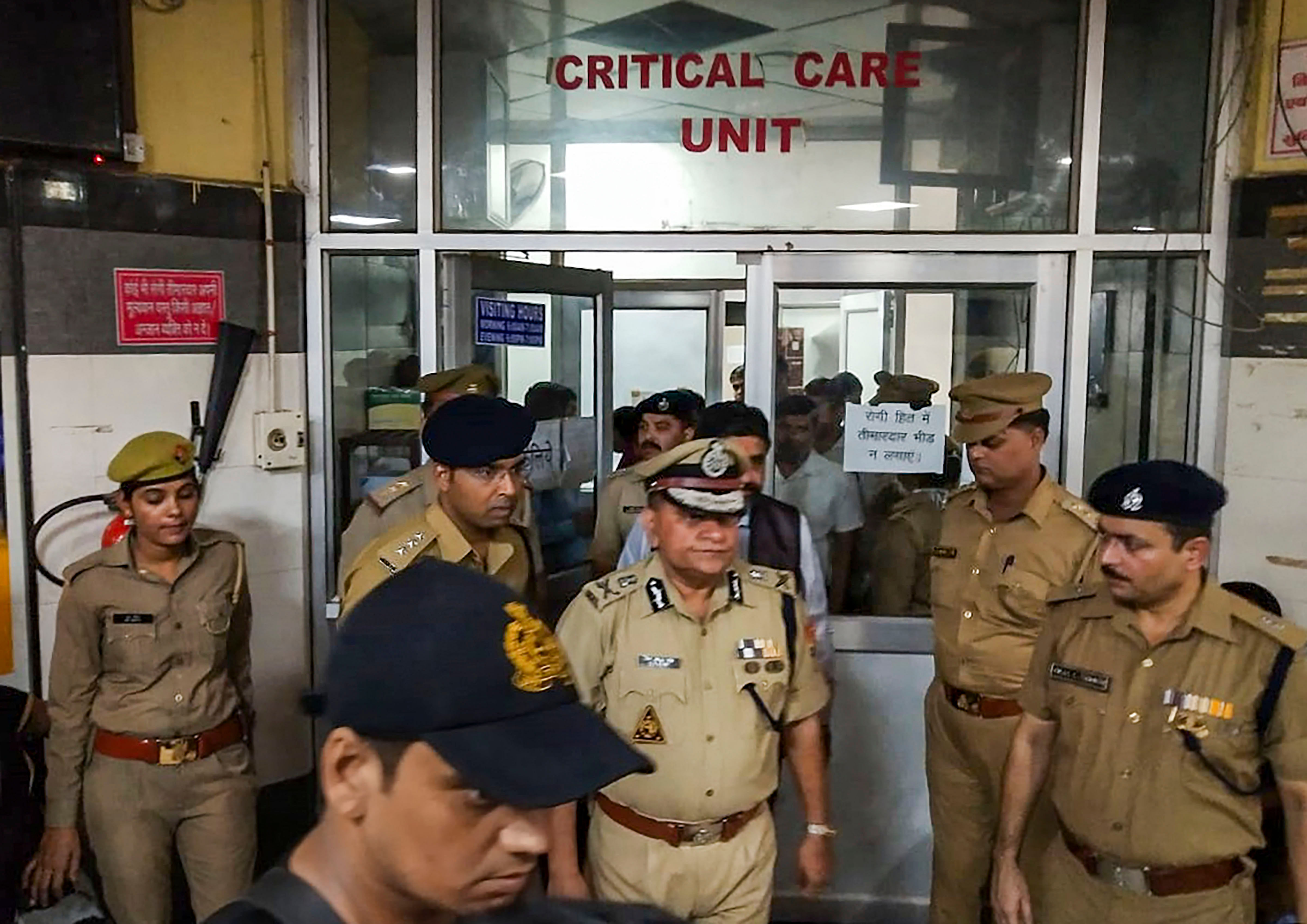 The condition of the Unnao-rape survivor and her lawyer, undergoing treatment at the King George Medical University hospital here after getting critically injured in a road accident, is stable, said doctors on Tuesday. (PTI Photo)