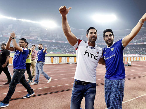 Indian Super League franchise NorthEast United FC co-owner John Abraham today expressed optimism that the country's ranking in international football would go up to double digit  from the current 159th position in the next seven years. PTI file photo