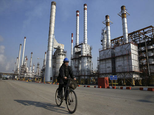 Crude oil plant. AP file photo