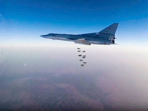 Russia yesterday first announced that it had launched the strikes from near the Iranian city of Hamedan and struck targets in three provinces in northern and eastern Syria. AP/ PTI