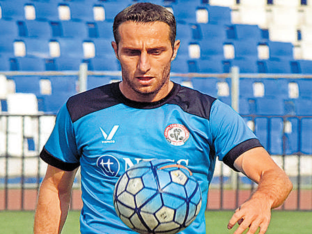 Mohammad Al Amnah, midfielder, Aizawl FC, in  Bengaluru on Saturday. DH Photo/ S K Dinesh
