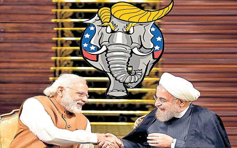 Prime Minister Narendra Modi and Iranian President Hassan Rouhani inked several pacts during the latter’s visit to India in February. But the Trump administration could damage Delhi-Tehran relations.