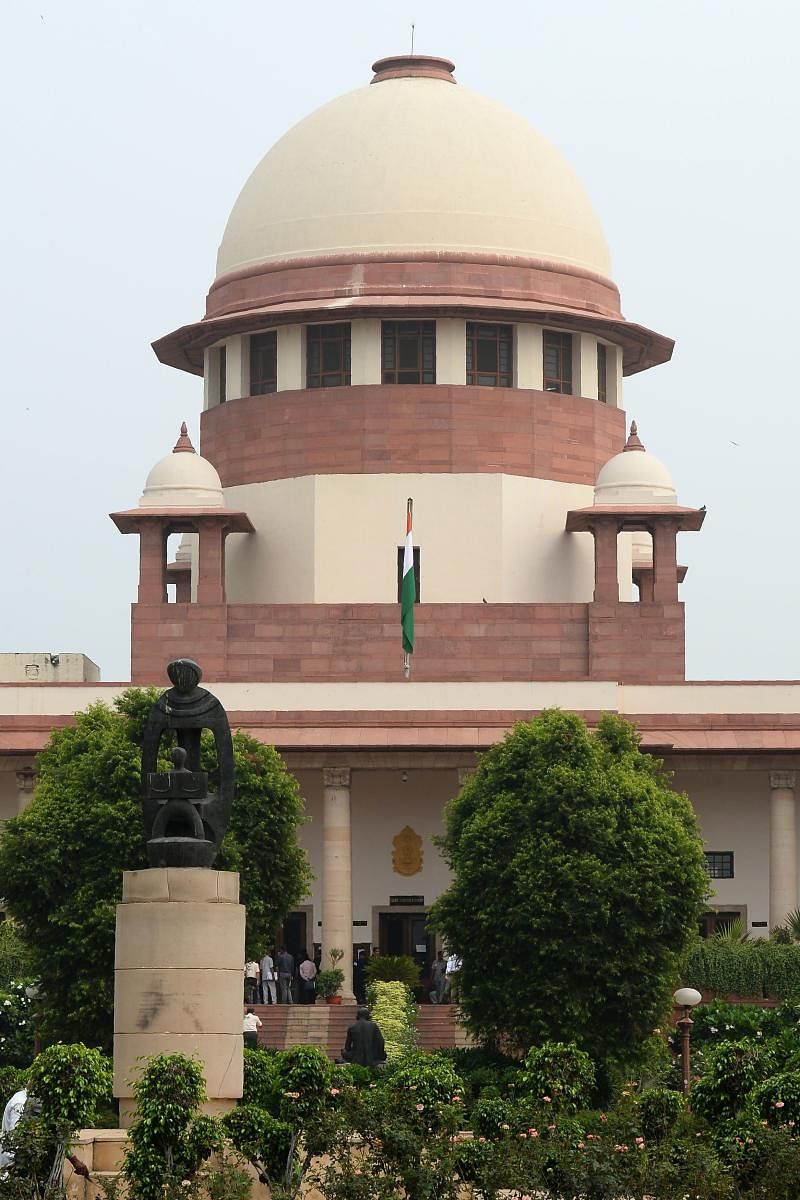 The Indian Supreme Court building is seen in New Delhi. (Photo by AFP)