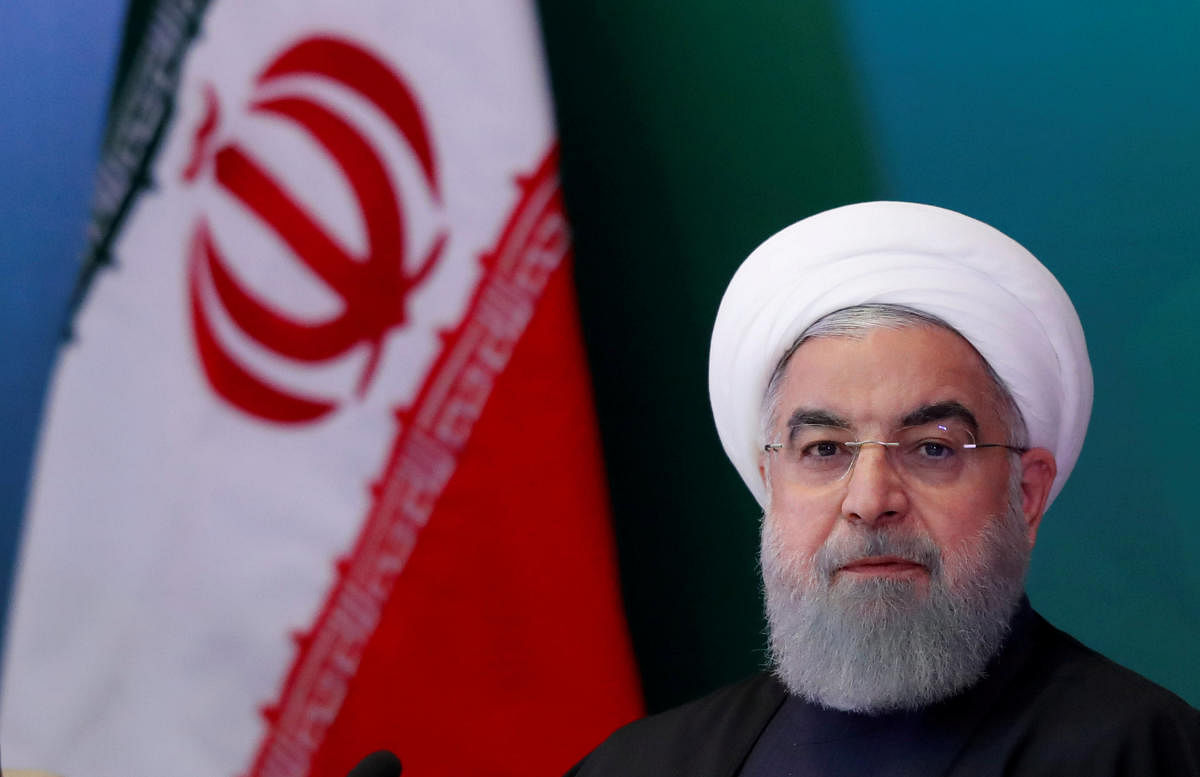 Iranian President Hassan Rouhani attends a meeting with Muslim leaders and scholars in Hyderabad. Reuters file photo