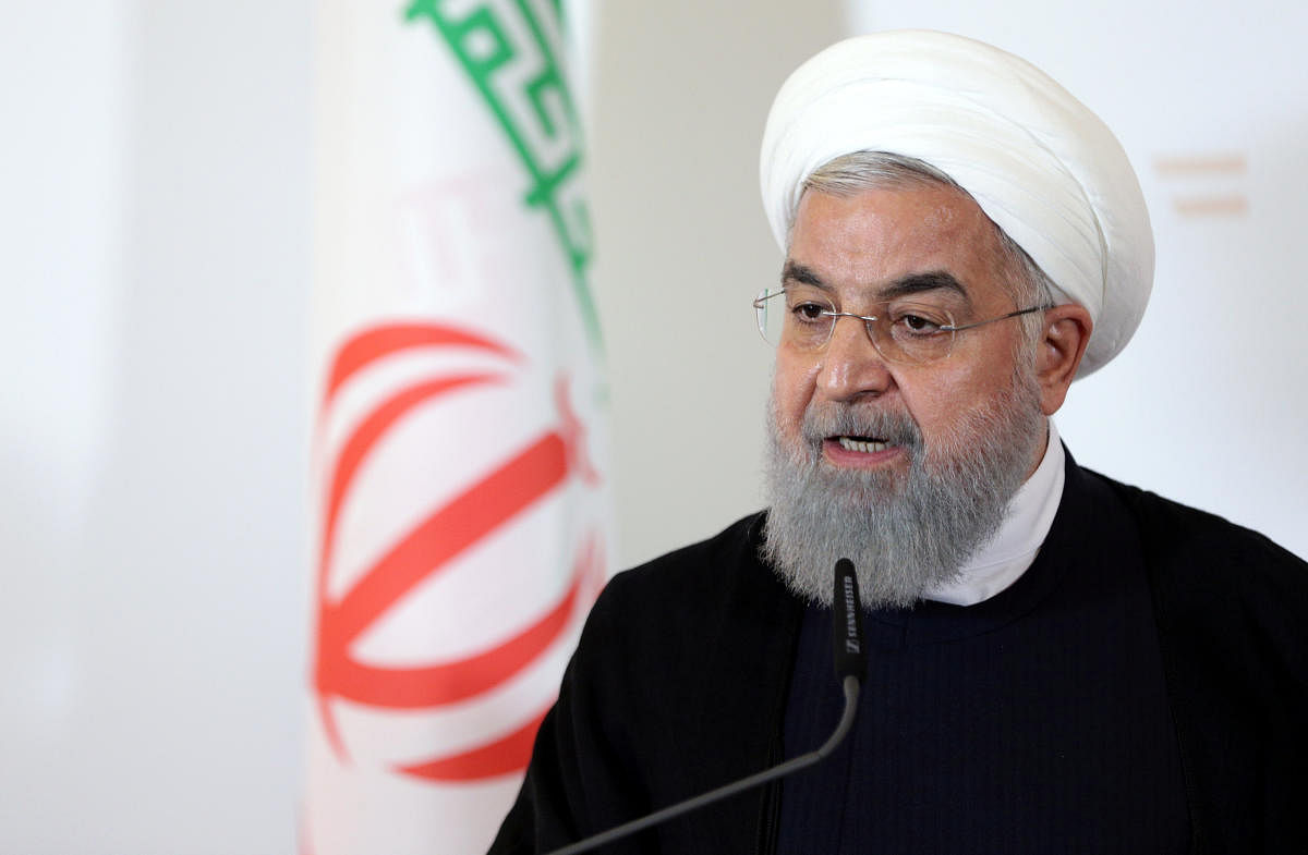 Iran's President Hassan Rouhani attends a news conference at the Chancellery in Vienna. (Reuters File Photo)