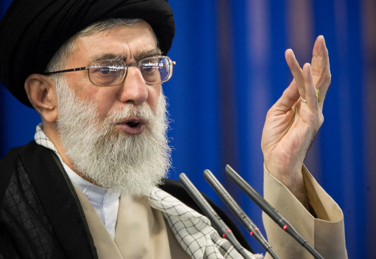 Iran's supreme leader Ayatollah Ali Khamenei said Monday that the country's economic problems were the result of internal mismanagement and not just US pressure. Reuters