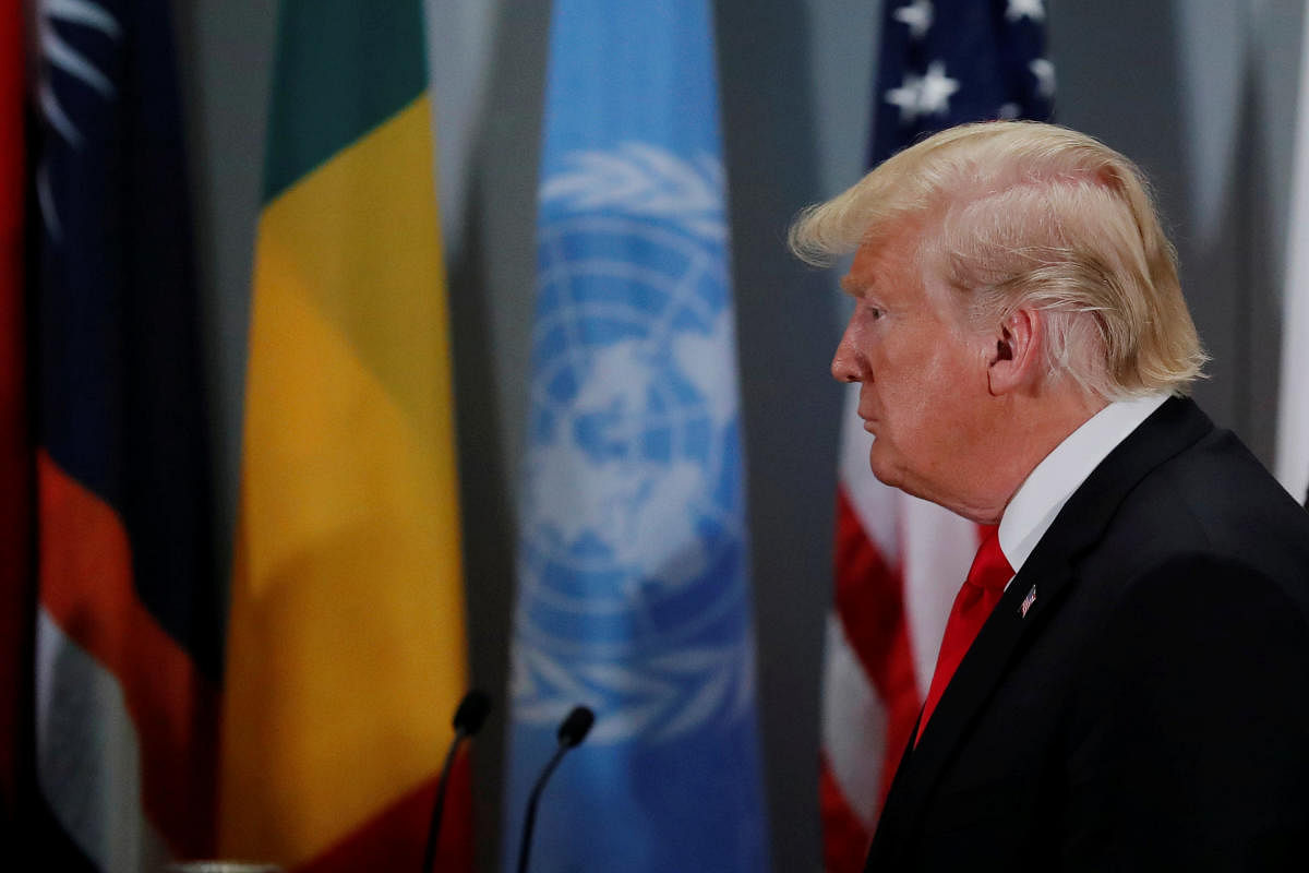The feud came as Trump and Iranian President Hassan Rouhani addressed the United Nations General Assembly, offering diametrically opposed messages. Reuters file photo