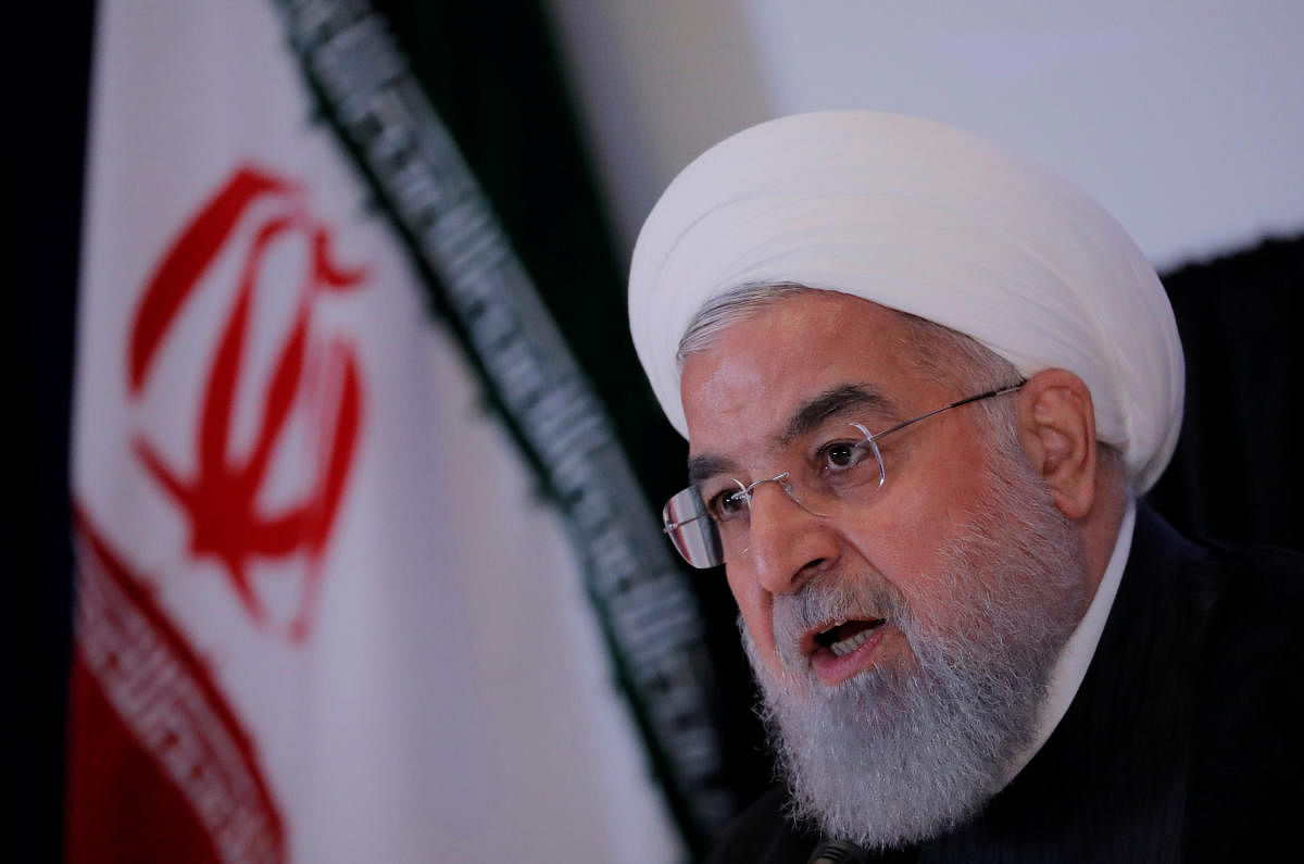 "Everyone knows that America has lost legally and politically by giving up on its international obligations and that we have achieved victory," said President Hassan Rouhani in a speech at the University of Tehran. (Reuters File Photo)