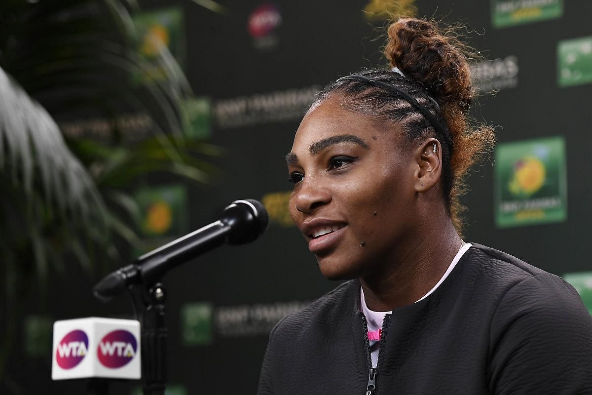 Serena Williams of the US has extended her support to a lawsuit filed by the US women's football team. AFP