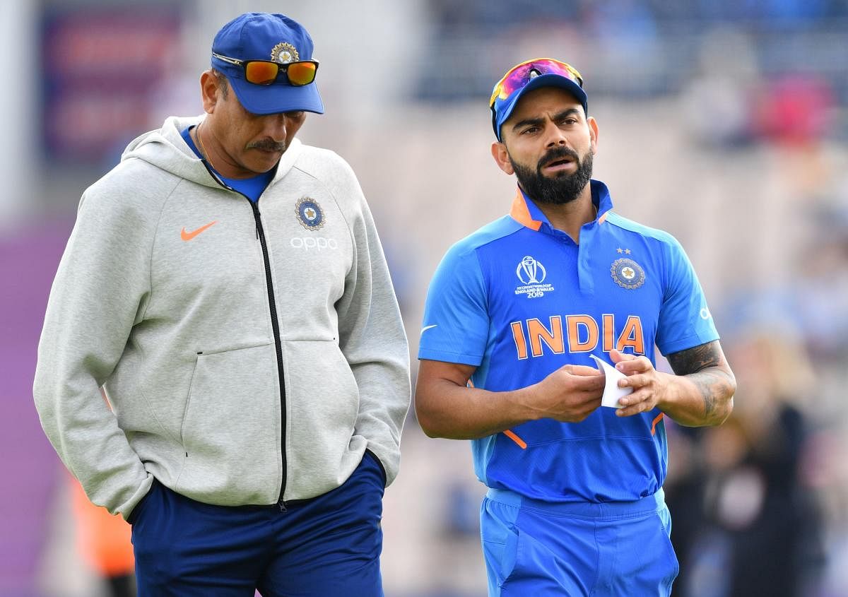 Ahead of the team's departure to the United States, Kohli had said that he would be very happy is incumbent Ravi Shastri continues following the West Indies tour. File photo