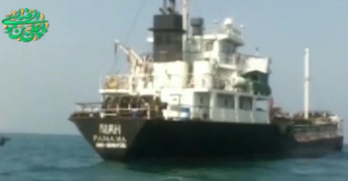 The Iran Revolutionary Guards had also detained a Panamanian-flagged tanker 2 days back (AFP Photo/HO/IRINN)
