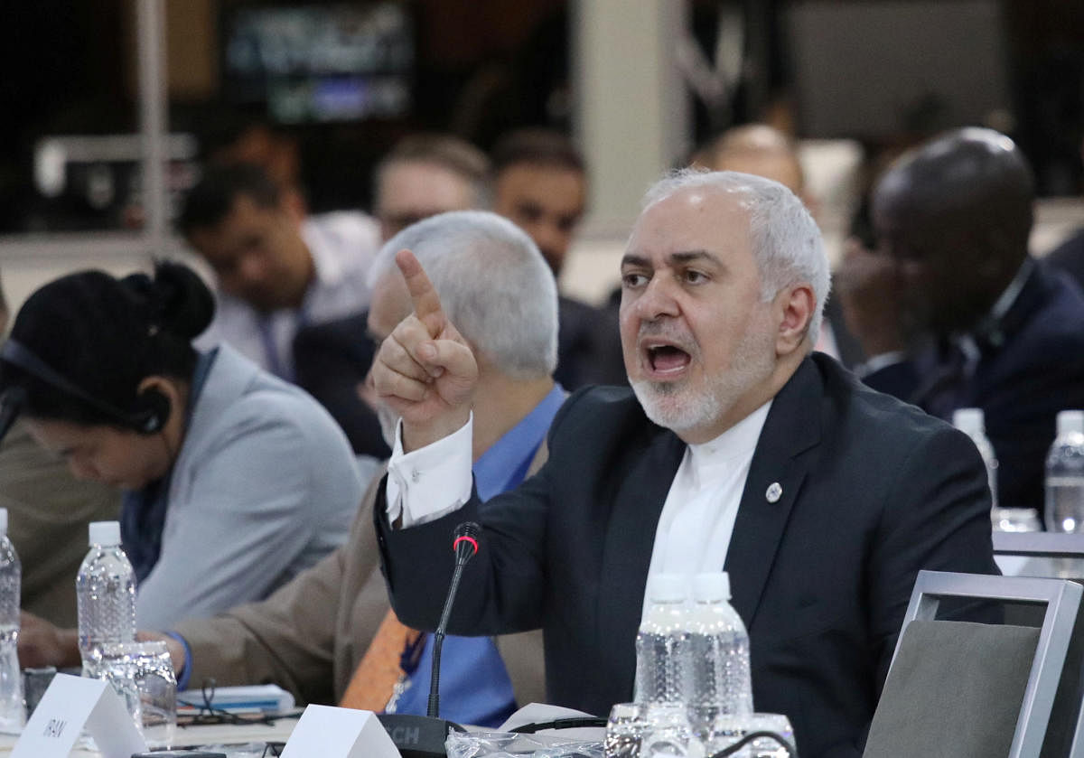 Mohammad Javad Zarif denied Iran's intentions to create a confrontation (Reuters Photo)