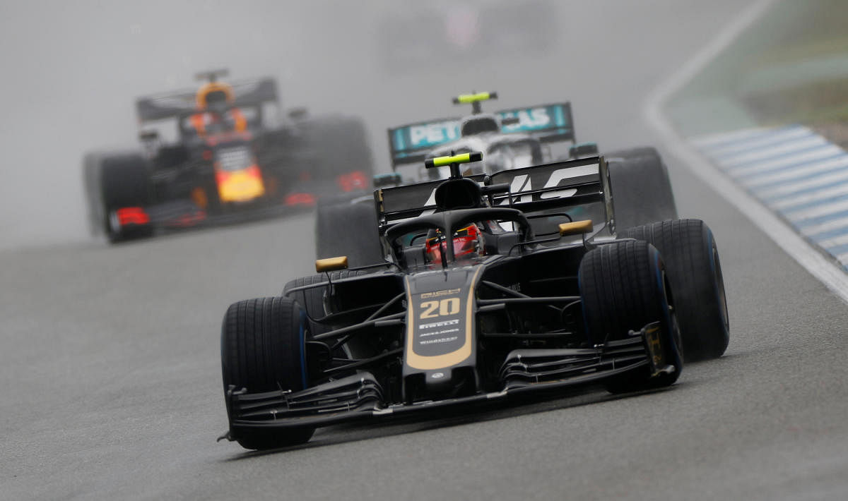 Formula One F1: Haas' Kevin Magnussen in action during the race (Photo by REUTERS)