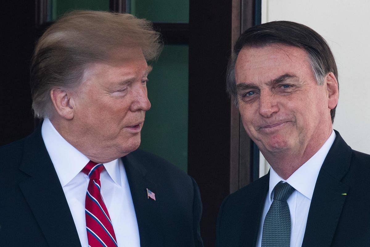 Donald Trump said a few days back that his administration is working on a free-trade agreement with Brazil, to cement closer ties between the two the largest economies in the Western Hemisphere (AFP File Photo)