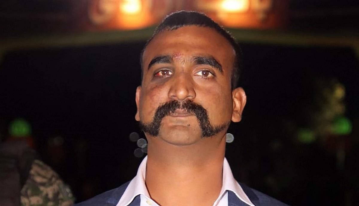 The character in the game looks like handlebar-mustached wing commander Abhinandan Varthaman. (DH photo)