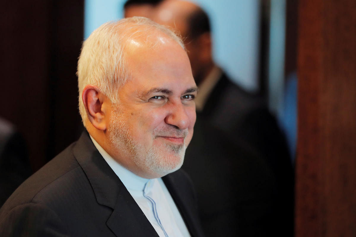 Iranian Foreign Minister Javad Zarif arrives for a meeting at United Nations Headquarters (Reuters File Photo)