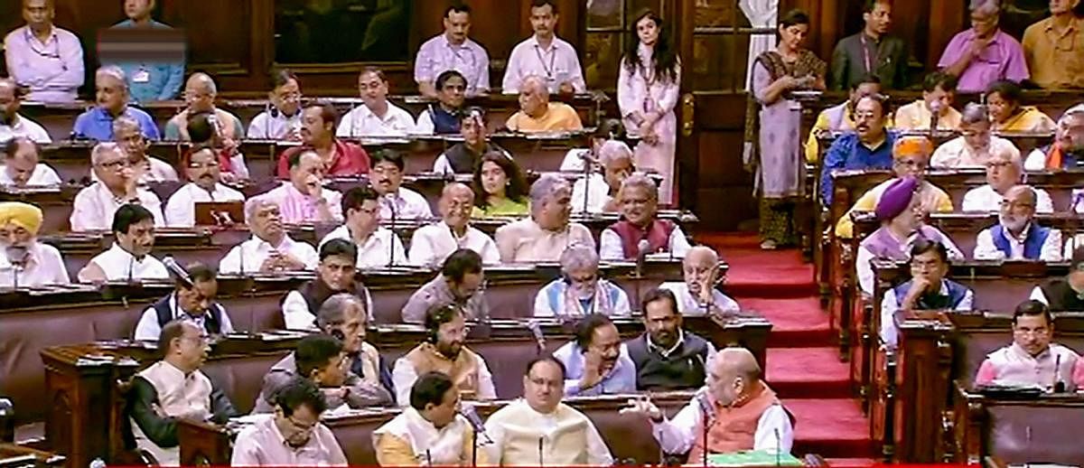 The Opposition on Thursday criticised the Unlawful Activities (Prevention) Amendment Bill 2019 in the Rajya Sabha. (PTI Photo)