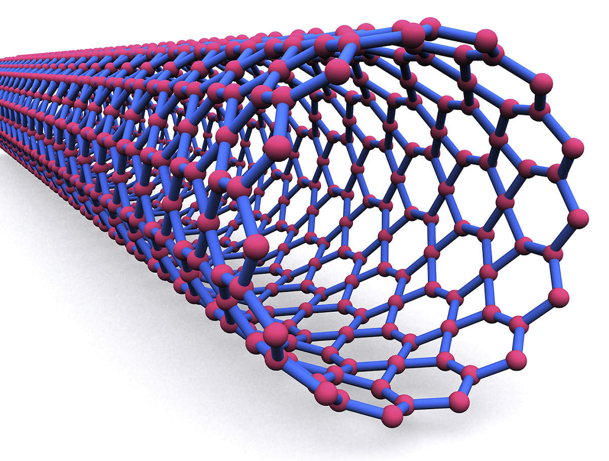 Nasa's rendering of a nanotube.