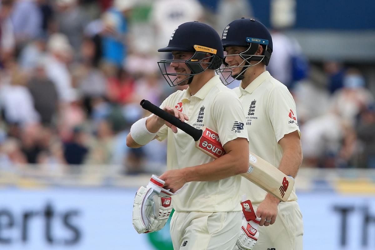 Rory Burns and England captain Joe Root kept Australia at bay on the second day of the first Ashes Test at Edgbaston. (AFP Photo)
