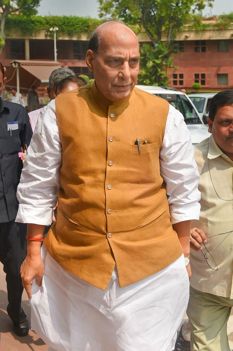 Rajnath said that equipment would be imported only if the situation demanded that it was important and was not being manufactured in the country (PTI File Photo)