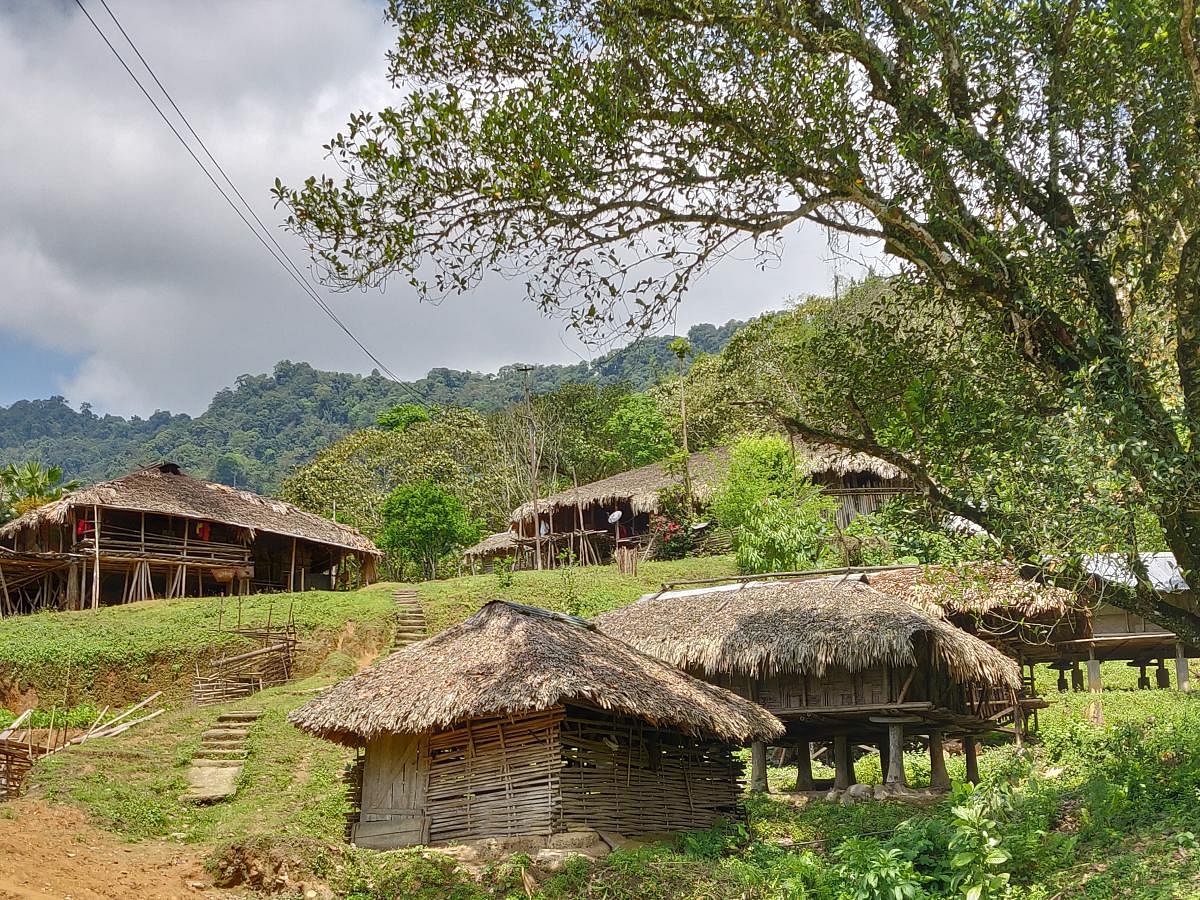 A typical tribal home in rural Arunachal. PHOTOS BY AUTHOR