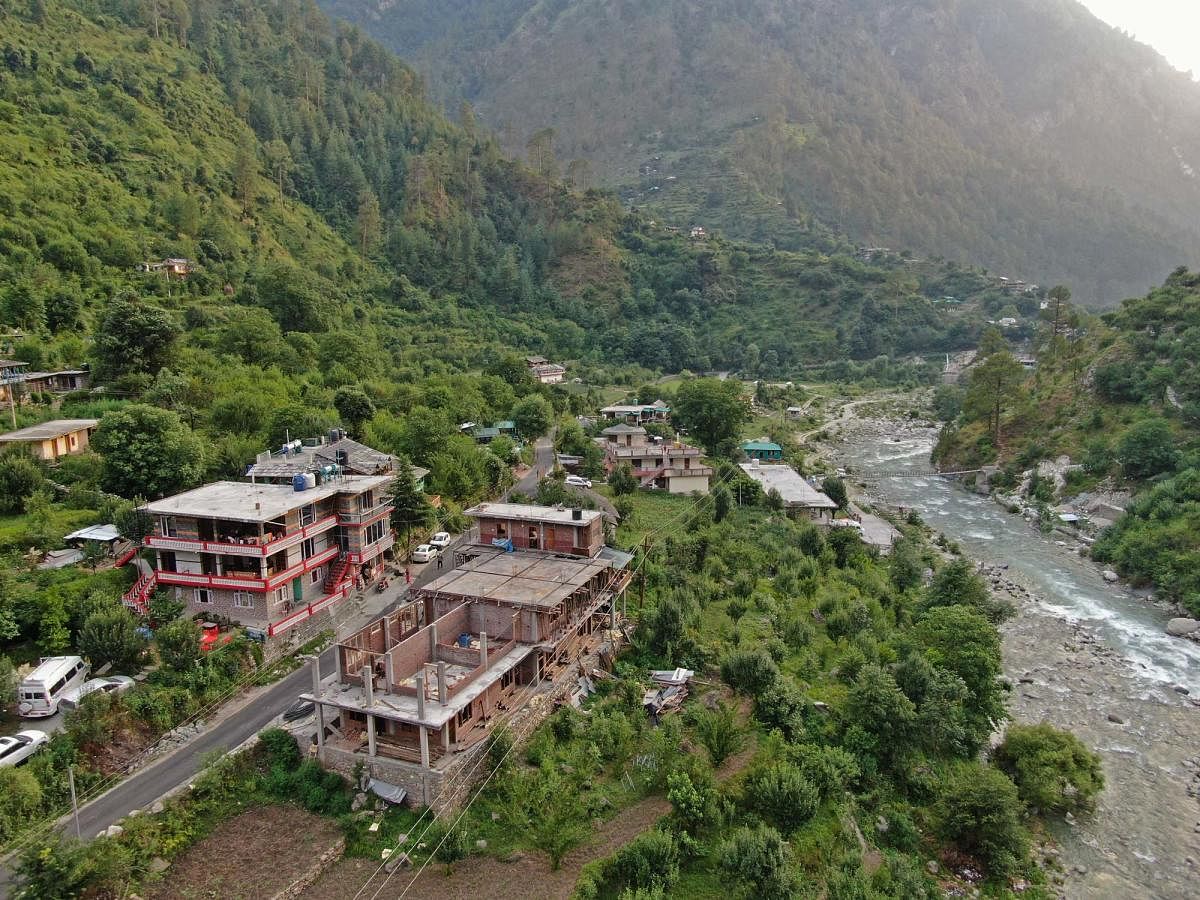 scenic expanse: A view of Tirthan Valley in Himachal Pradesh. photo credit: Himalayan Ecotourism
