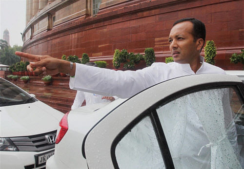 The key candidates amongst a total of 230, including 11 women, includes Haryana industrialist Naveen Jindal, Chief Minister Bhupinder Singh Hooda's son Deepender, Avtar Singh Bhadana (all three of Congress) and former Union Minister Rao Inderjit Singh (BJP). PTI file photo