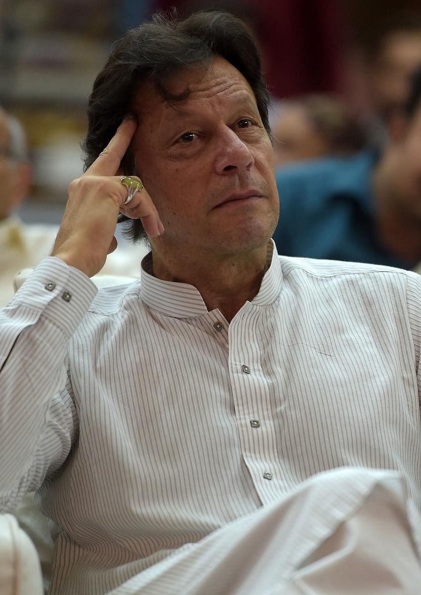 Imran Khan called the meeting after the army alleged that India used cluster bombs to target the civilian population in Pakistan-occupied Kashmir (AFP File Photo)