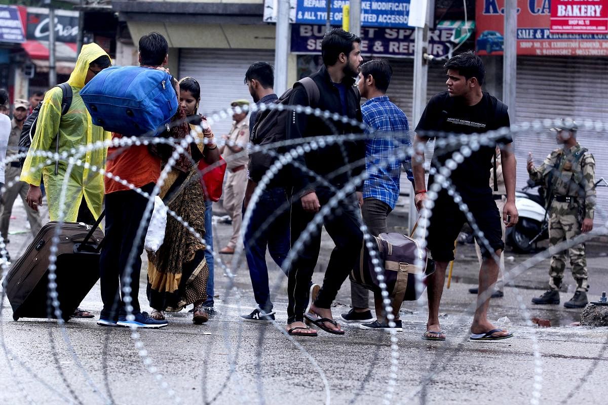 Authorities in Kashmir placed large parts of the disputed region under lockdown early. (Photo AFP)