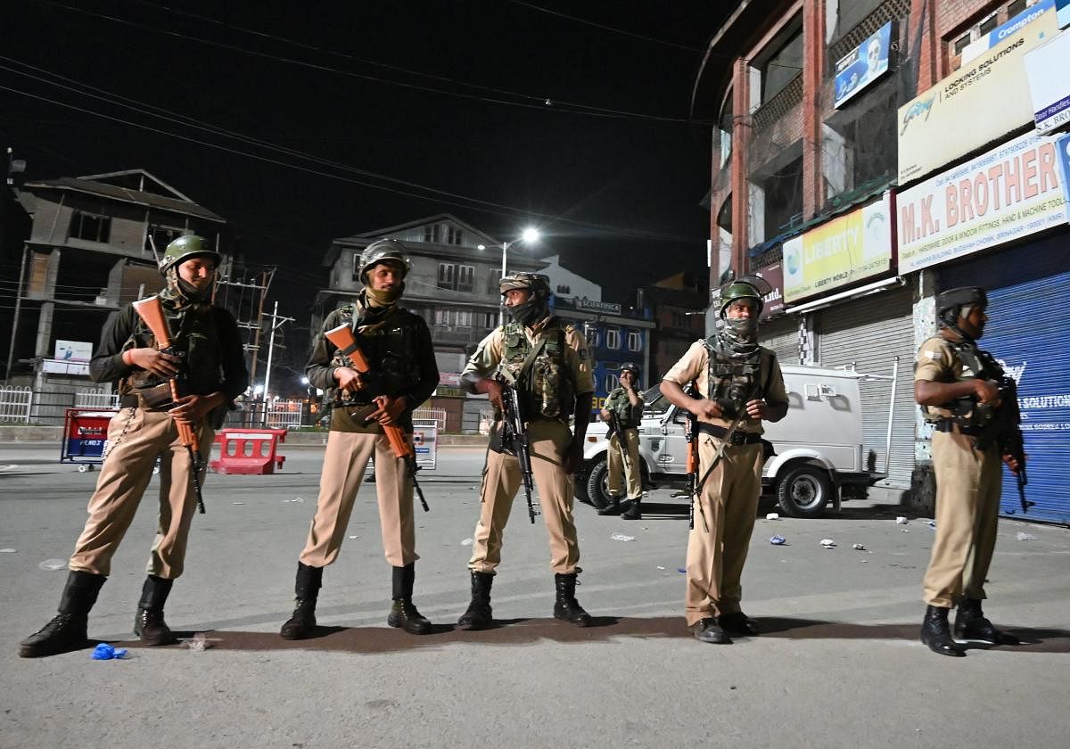 Fears of an impending curfew in the disputed region of Kashmir ratcheted up tensions (AFP Photo)
