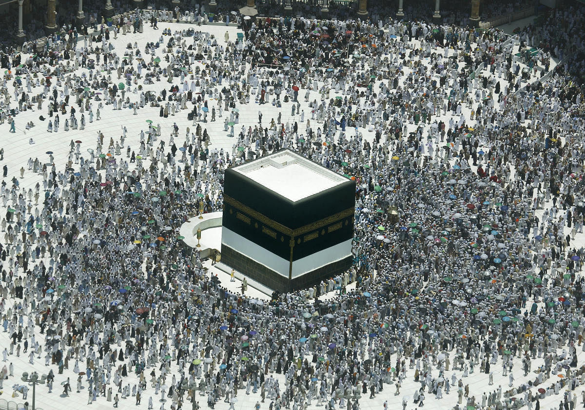 Crowds of worshippers have already begun to gather in Mecca in the days ahead of the hajj, the focal point of the Islamic calendar.