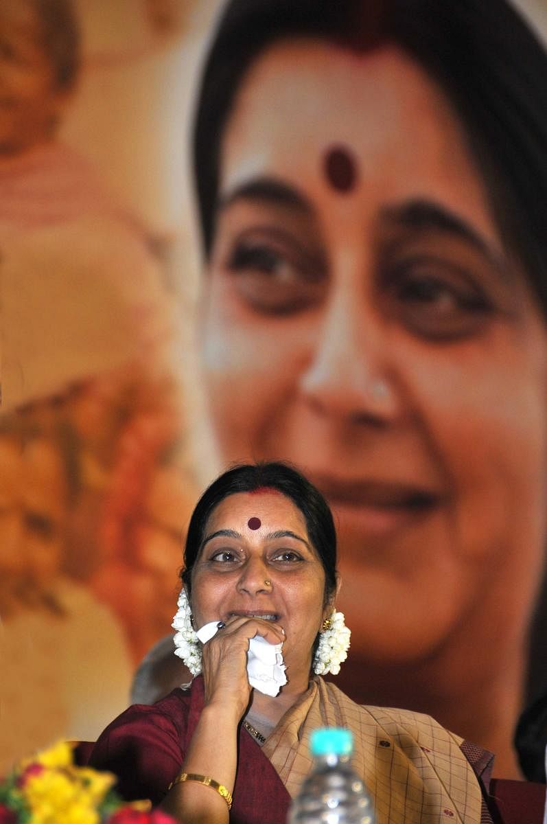Sushma Swaraj. DH Photo