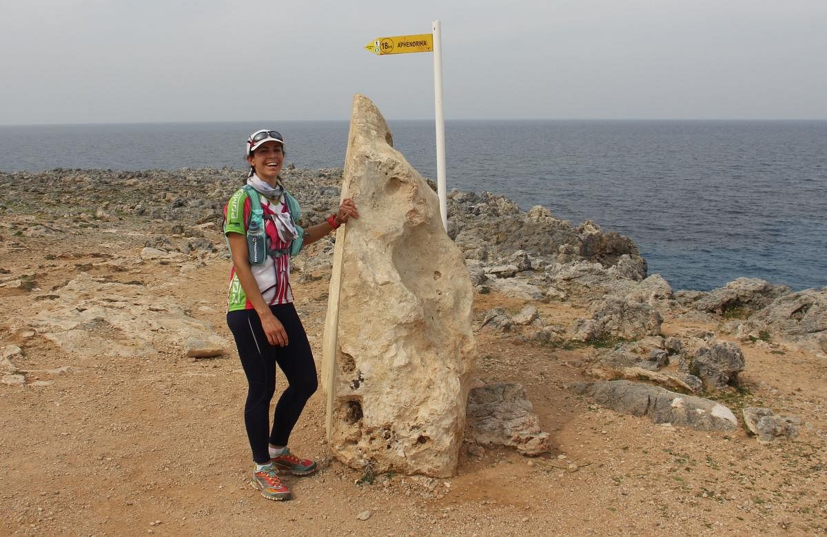 Natalie Christopher, a 35-year-old British scientist who went missing on the Aegean island of Ikaria. (AFP Photo)