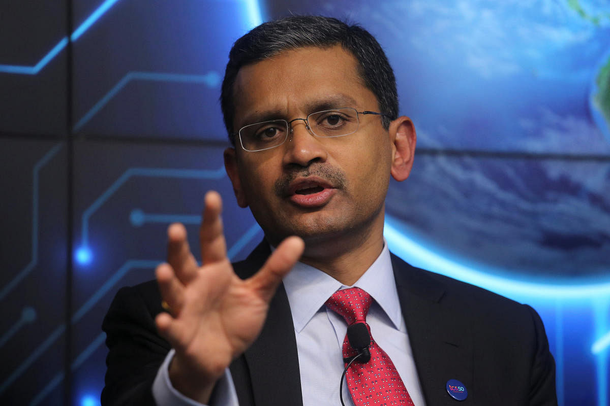Tata Consultancy Services (TCS) Chief Executive Officer Rajesh Gopinathan. (Reuters Photo)