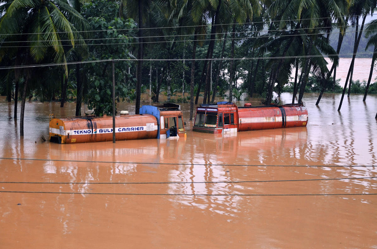 The district administration and officials are stationed near the dangerous spots and are prepared to tackle any dangers that may be caused by rains and floods. (PTI Photo)