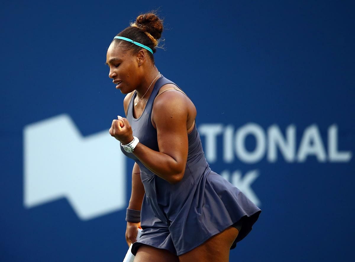 Williams, seeded eighth in a tournament she has won three times, will take on home hope Bianca Andreescu in the championship match on Sunday. (AFP Photo)