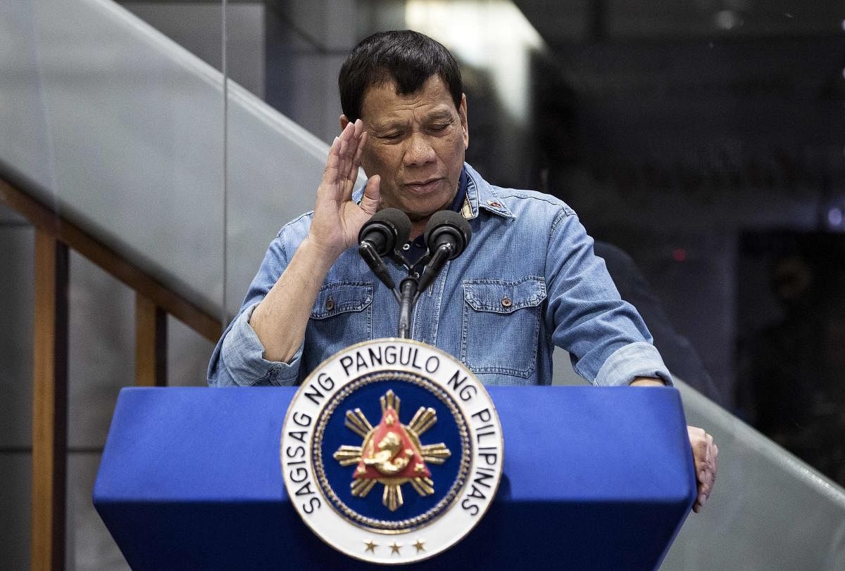 Philippine President Rodrigo Duterte. AFP File PHOTO