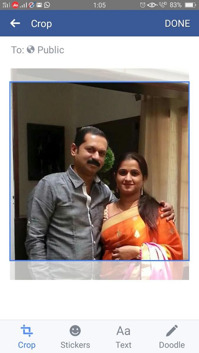 Venugopal and his wife Dr Shambhavi