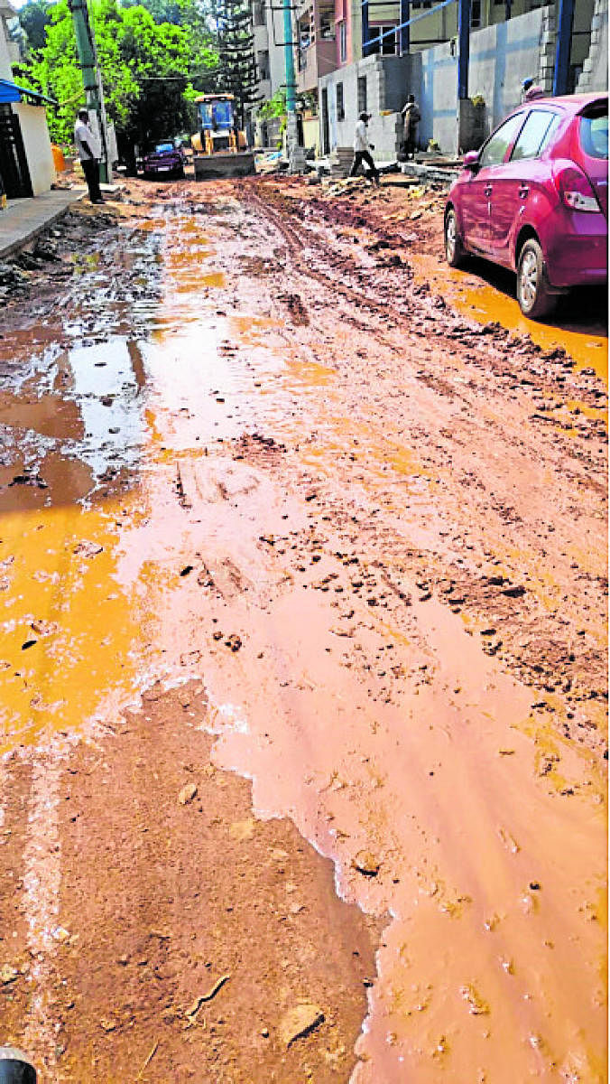 The showers in the last few days battered the ward roads of Mahadevapura, especially the roads of Bellandur. DH file photo