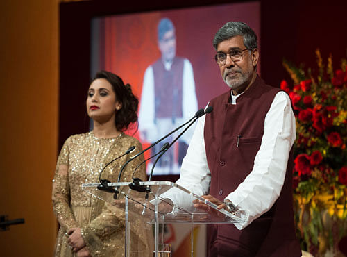 Disasters resulting from climate change are pushing poor Indian families into poverty so deep that they are lured by traffickers into selling their children into bonded labour or prostitution, Nobel Peace Laureate Kailash Satyarthi said on Thursday. AP file photo