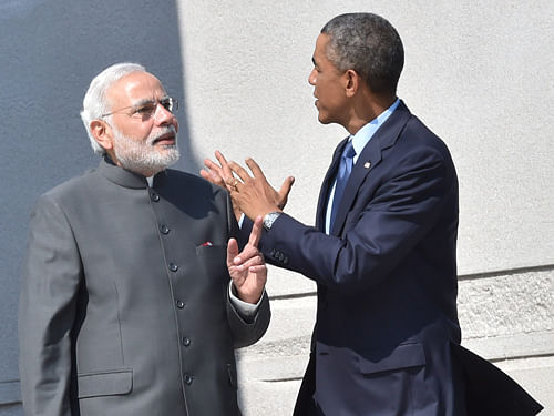 Prime Minister Narendra Modi and US President Barack Obama . PTI file photo